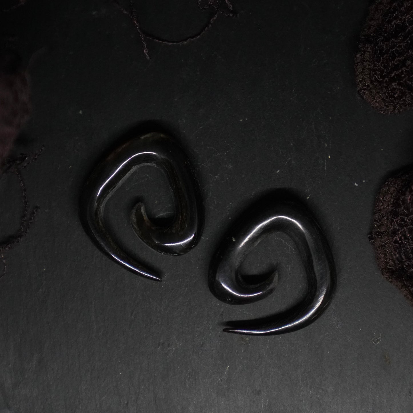 Buffalo Horn Spiral Tapers