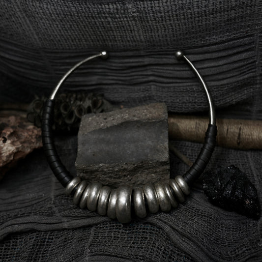 Tribal Silver Neck Ring